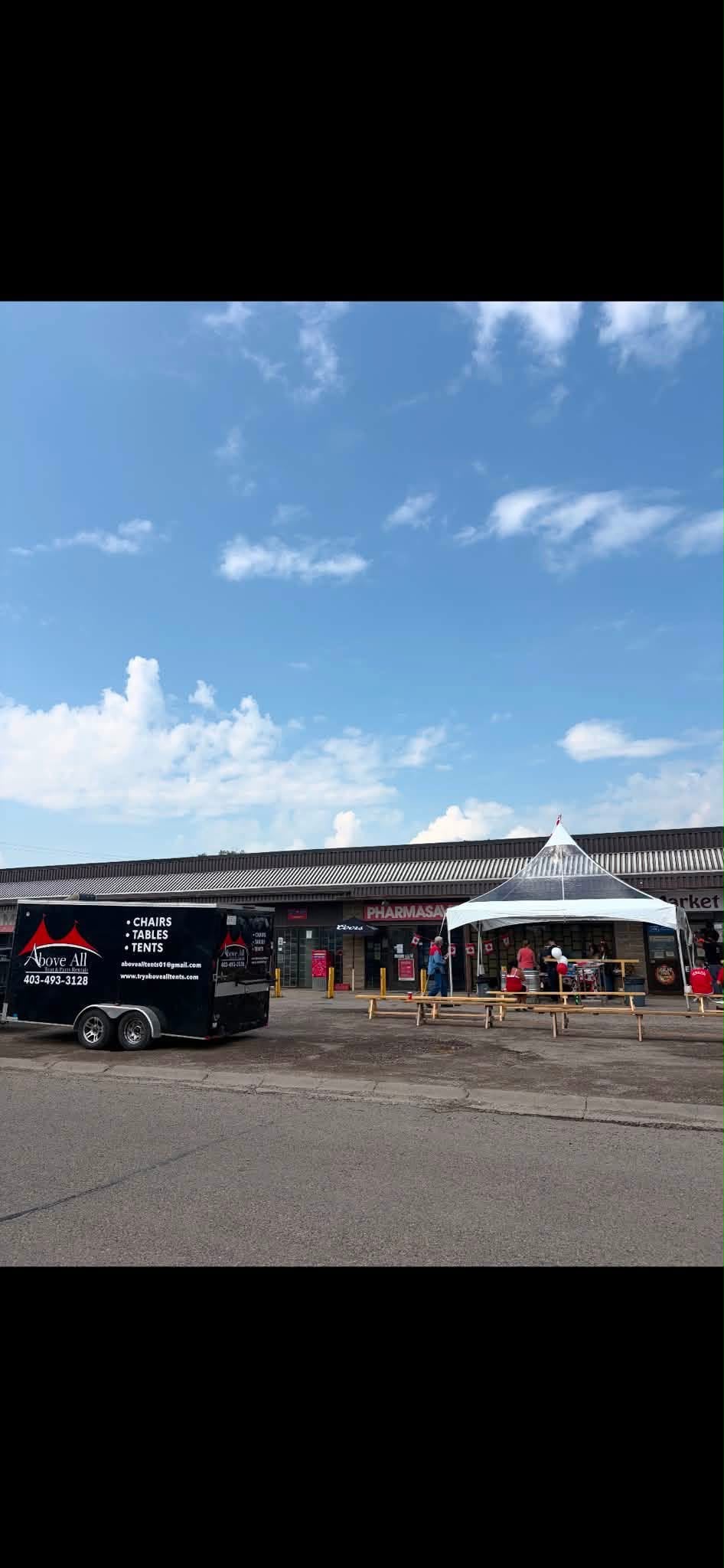 Clear Roof Tent — Community BBQ
