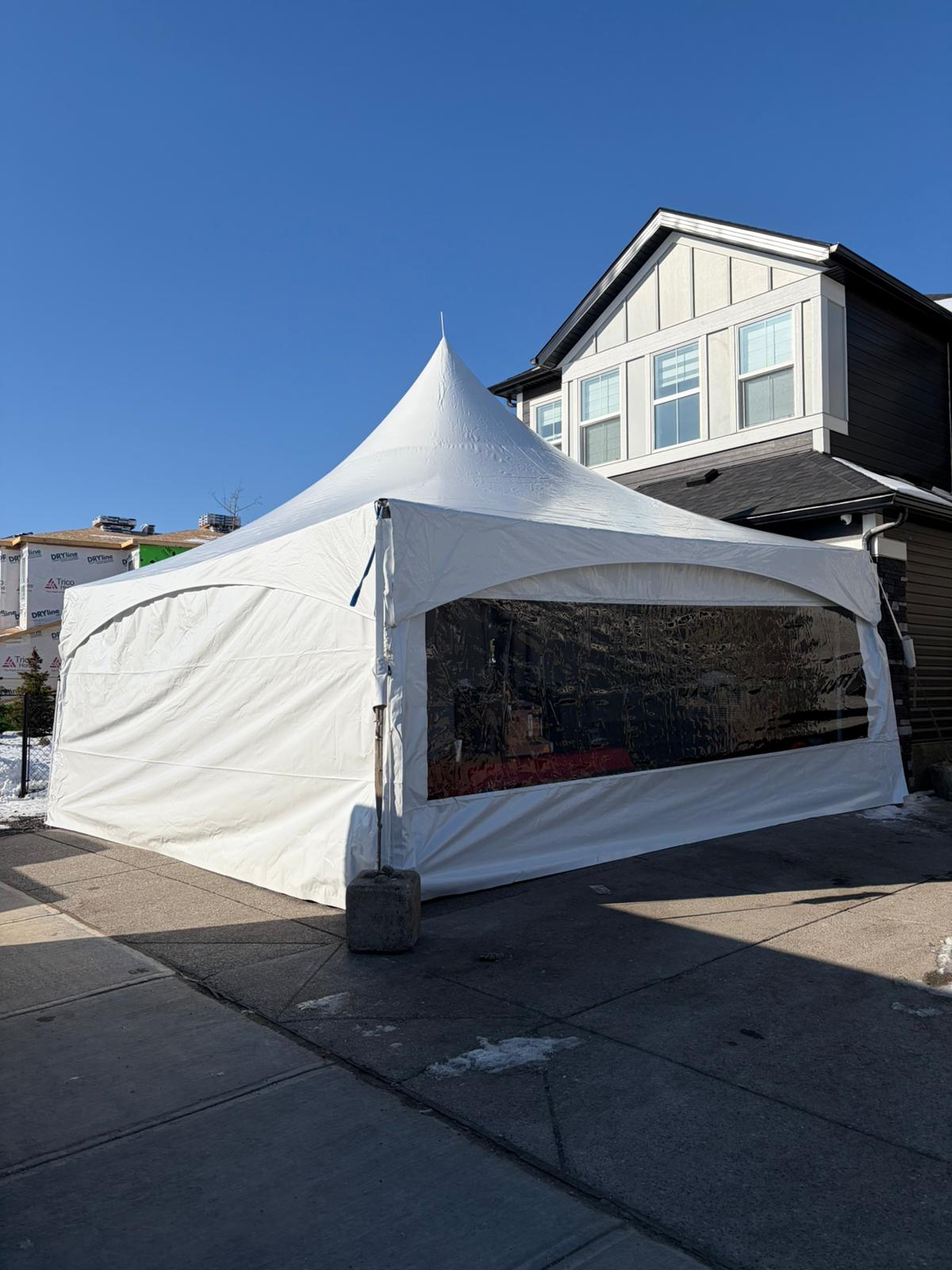 Open-Door Tent Setup