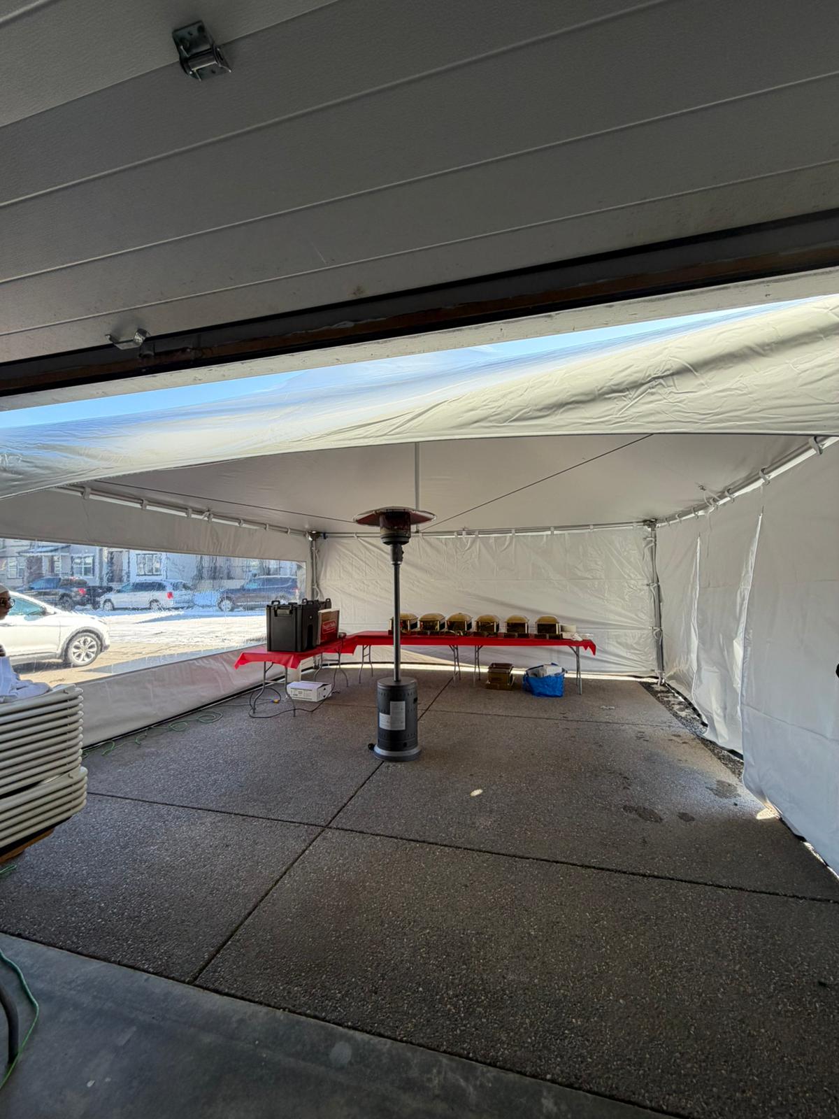 Interior Catering & Heating Setup