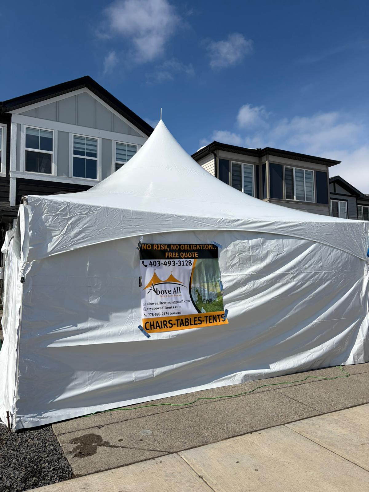 Above All Party Tent – Sunny Setup