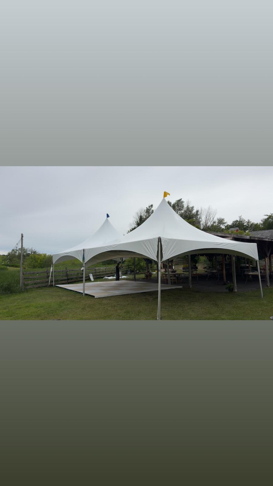 Farm Wedding Tents & Dance Floor