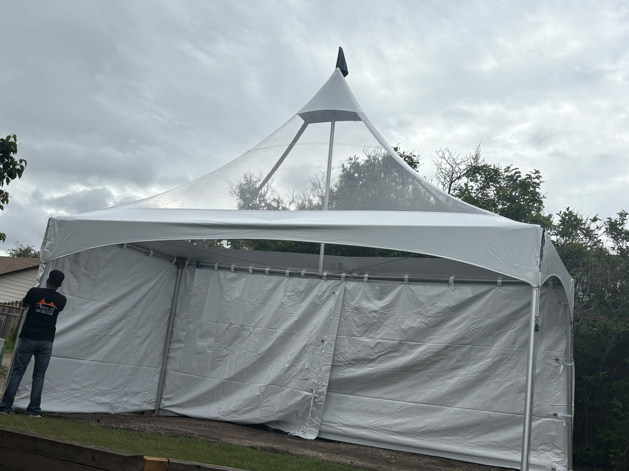 High Peak Tent with Clear Top