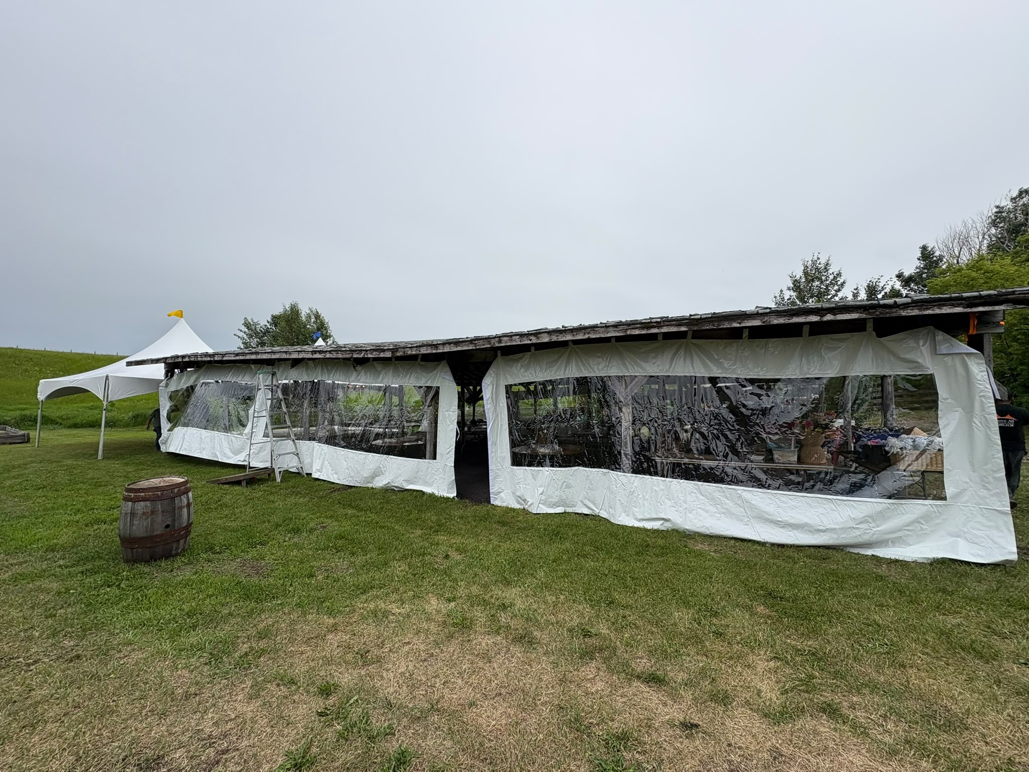 Clear-Wall Reception Tent